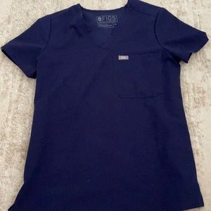 Figs XS Catarina Navy Top